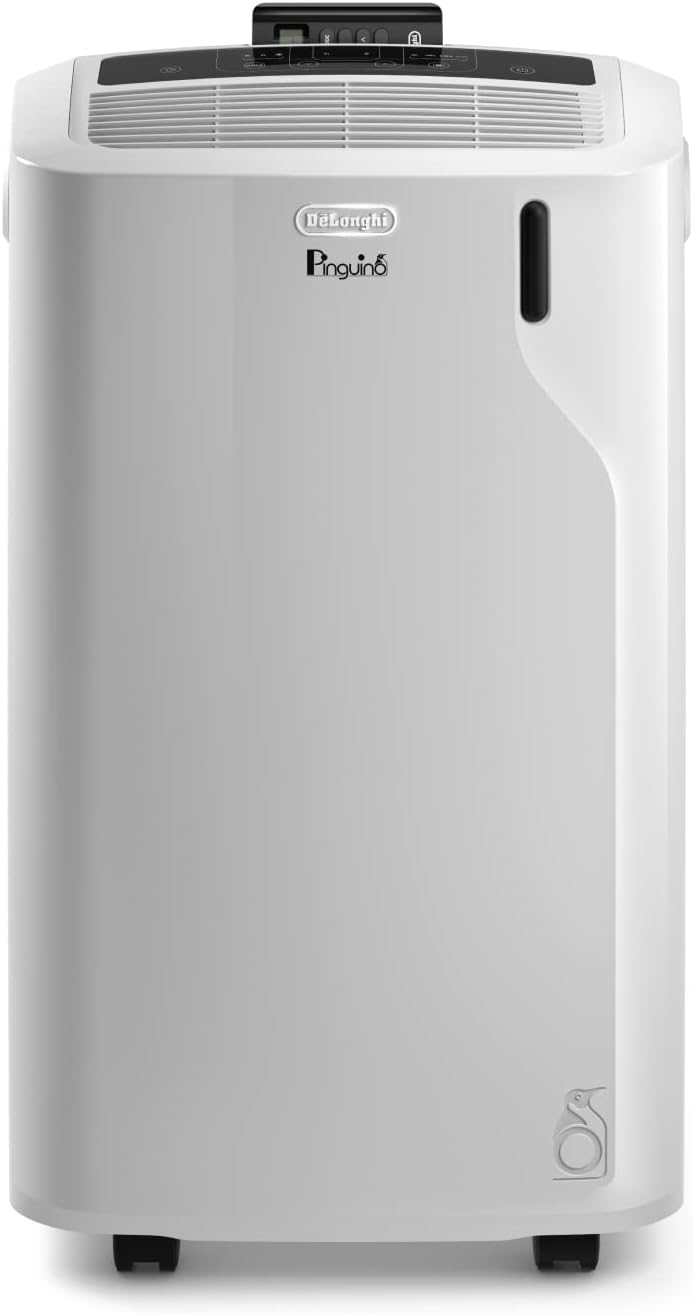 De'Longhi Penguin PAC EM82 Eco Portable Air Conditioner 2,4kW – R290, Energy Class A, SEER 16, Dust Filter, White