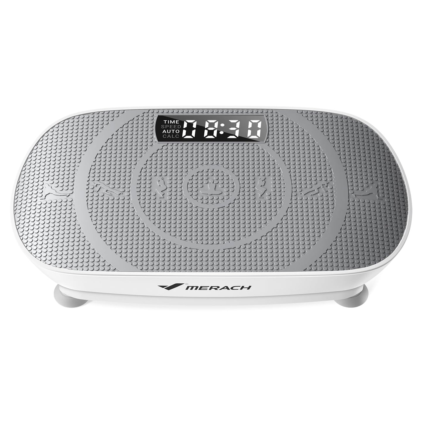 MERACH MR-2398 Slim Vibration Plate – 10 Speeds, <40 dB, 136kg, LED Display, Remote Control, Grey