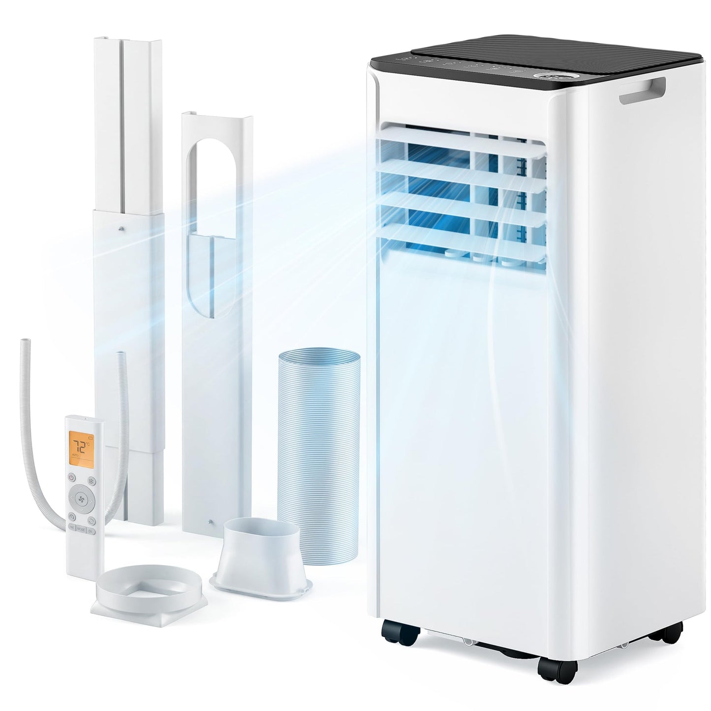 9000 BTU 3-in-1 Portable Air Conditioner with Remote Control