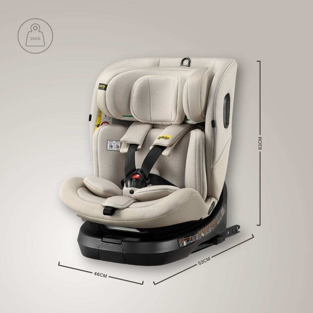 Jovikids Ranger TT i-Size 360 Rotating Car Seat - Milkstone