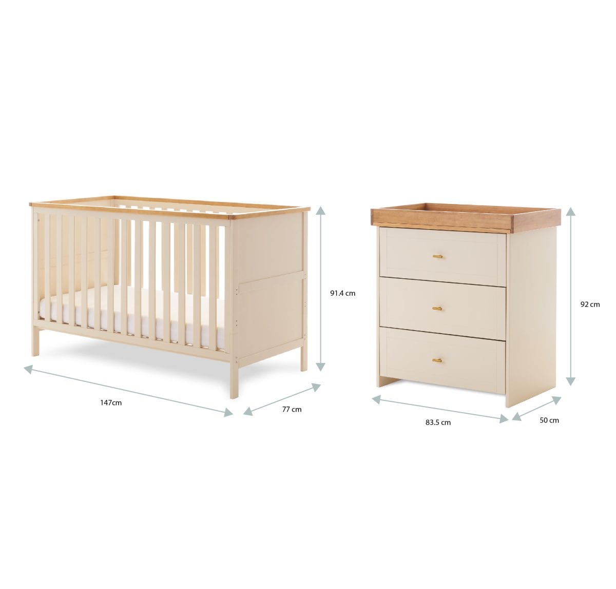 OBaby Evie (2 Piece) Room Set - Cashmere