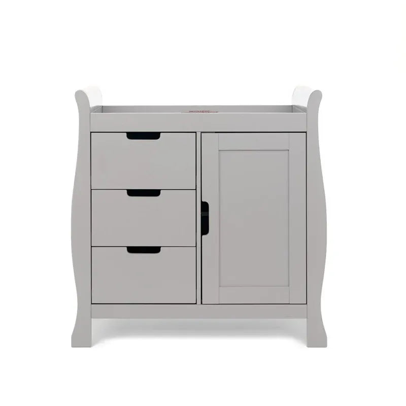 Obaby Stamford Classic Sleigh (2 Piece) Room Set - Warm Grey
