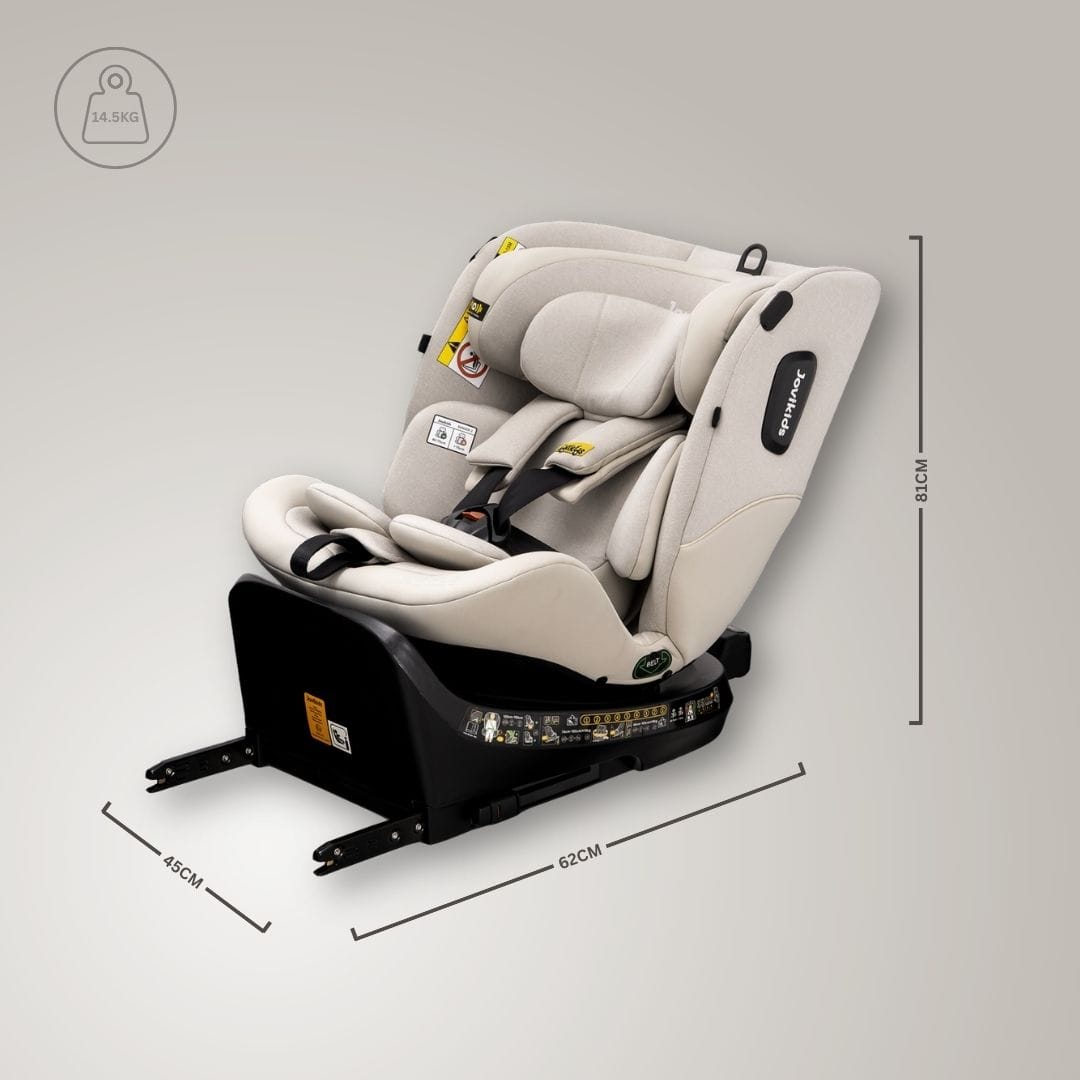 Jovikids Ranger 2 i-Size 360 Rotating Car Seat - Milkstone