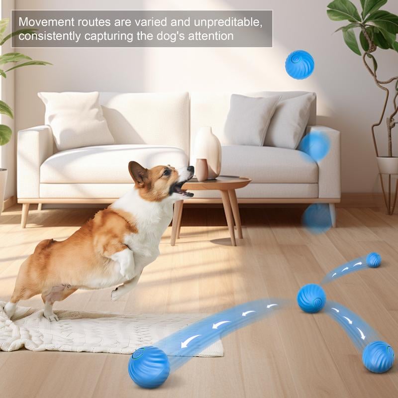 Interactive Rolling Dog Toy Ball – USB Rechargeable Smart Pet Toy | Bakewell Pet Supplies