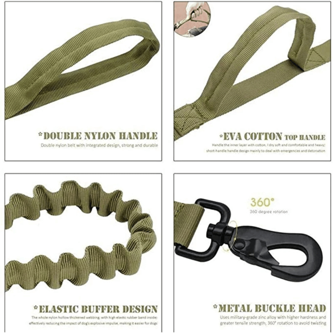 Tactical Dog Collar And Leash Set For Large Dogs