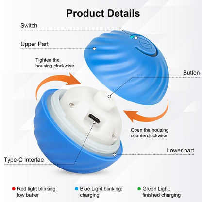 Interactive Rolling Dog Toy Ball – USB Rechargeable Smart Pet Toy | Bakewell Pet Supplies