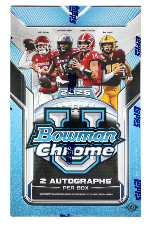 2025 Bowman University Chrome Football Hobby Box