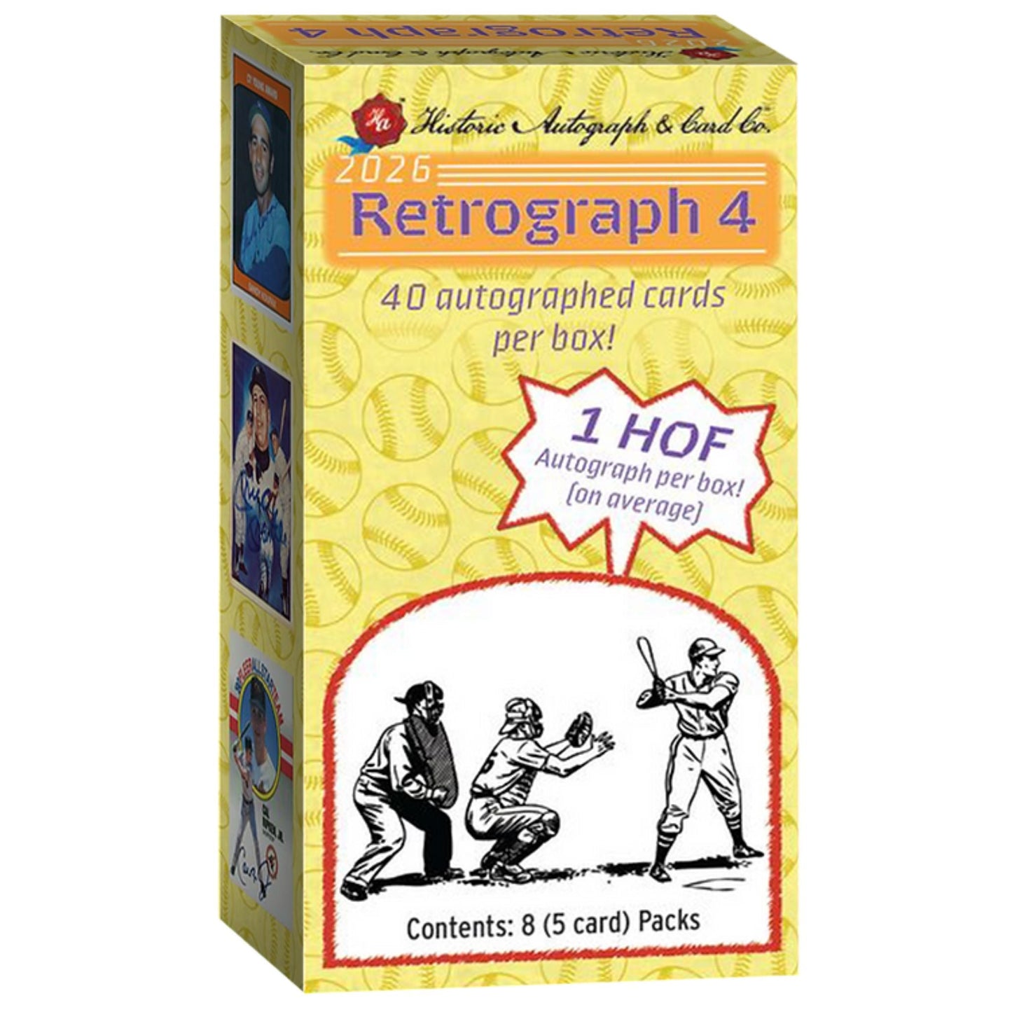2026 Historic Autographs Retrograph 4 Baseball Hobby Box