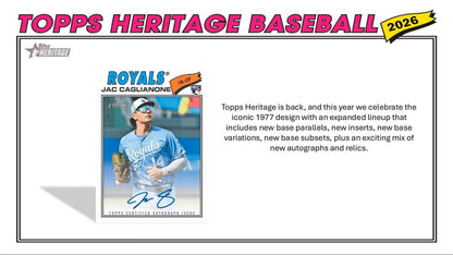 2026 Topps Heritage Baseball Blaster Box