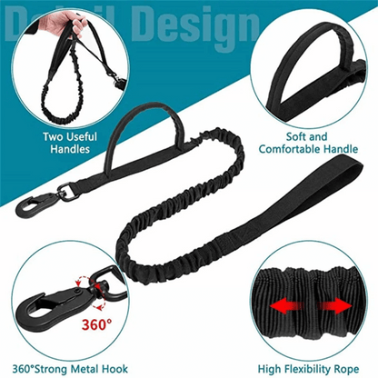 Tactical Dog Collar And Leash Set For Large Dogs