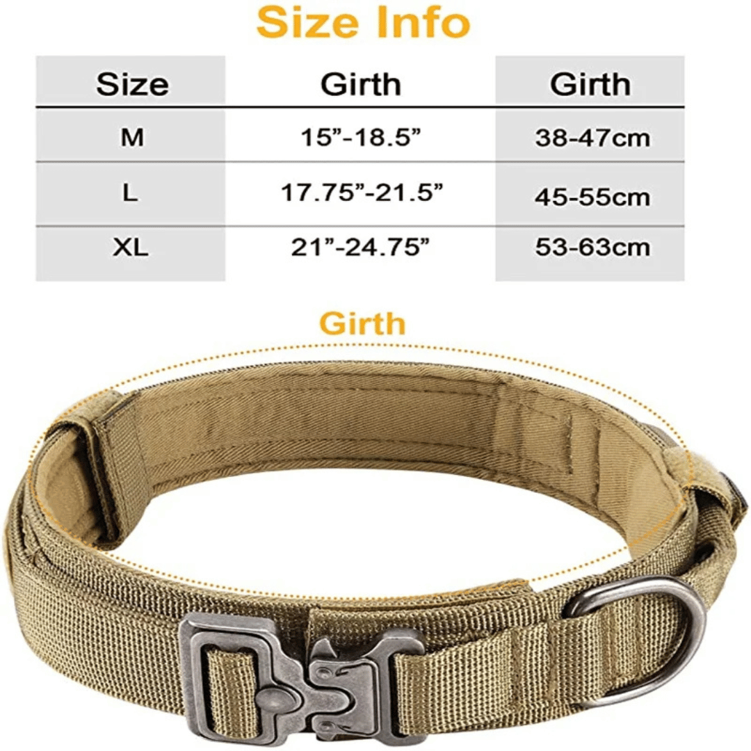 Tactical Dog Collar And Leash Set For Large Dogs