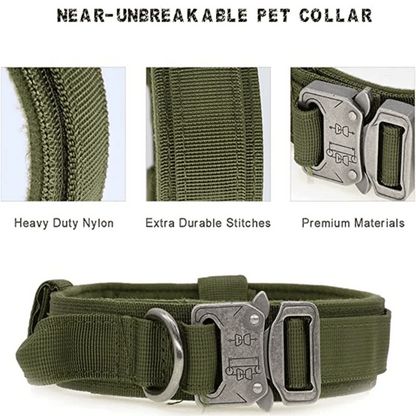 Tactical Dog Collar And Leash Set For Large Dogs