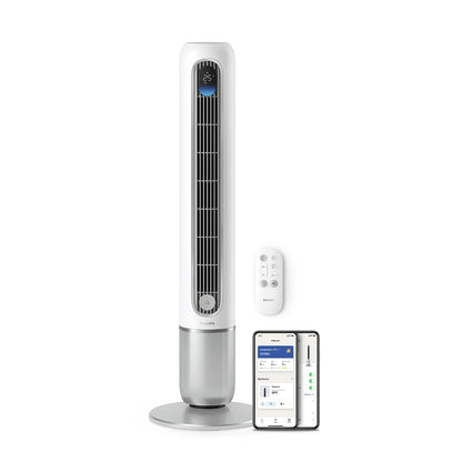 Philips CX5533/11 Tower Fan 104,8cm – 2230m³/h, 3 Modes, 26-46dB, Aroma-Diffuser, 40W, Grey