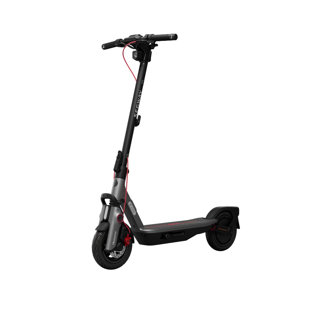 Segway-Ninebot F3 Pro D E-Scooter, Up to 70 km Range, 10 Zoll Self-Sealing Pneumatic Tyres, Full Suspension, TFT Display, Apple Find My, Foldable, Black
