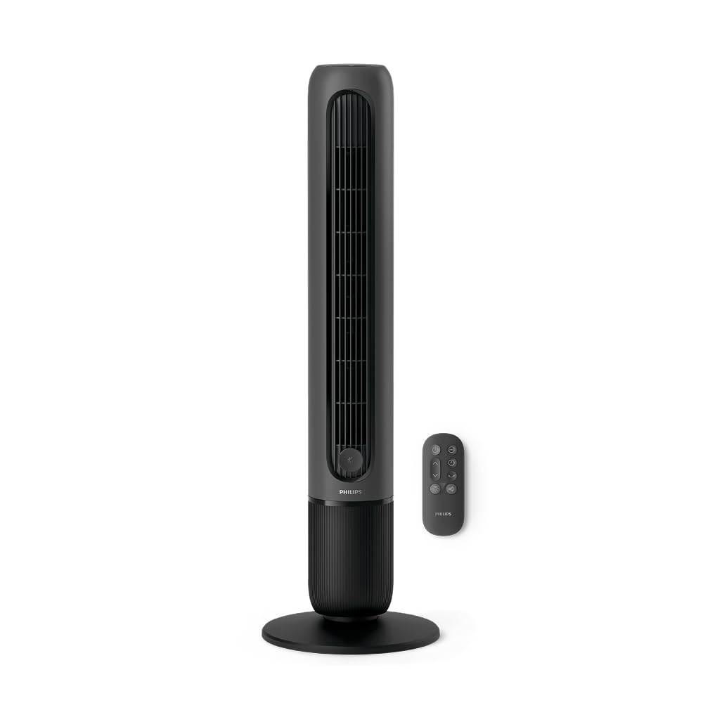 Philips CX5533/11 Tower Fan 104,8cm – 2230m³/h, 3 Modes, 26-46dB, Aroma-Diffuser, 40W, Grey