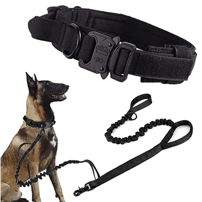 Tactical Dog Collar And Leash Set For Large Dogs
