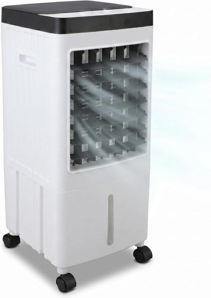 VINGVO x7c29edoga-12 Mobiler Air Cooler 3-in-1 – 6-10L Tank, Eispack, 65W, 30dB, Schwenkfunktion, Timer, Remote Control
