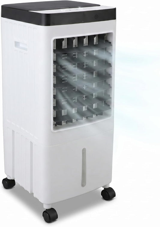VINGVO x7c29edoga-12 Mobiler Air Cooler 3-in-1 – 6-10L Tank, Eispack, 65W, 30dB, Schwenkfunktion, Timer, Remote Control