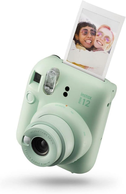Instax Mini 12 Instant Camera – Automatische Belichtung, Selfie-Spiegel, Nahaufnahme, Mint Green