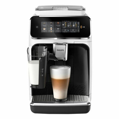 Philips EP3347/90 3300 Series LatteGo Fully Automatic Coffee Machine 1,8L – SilentBrew, AquaClean, 12-stufig, Black/Chrome