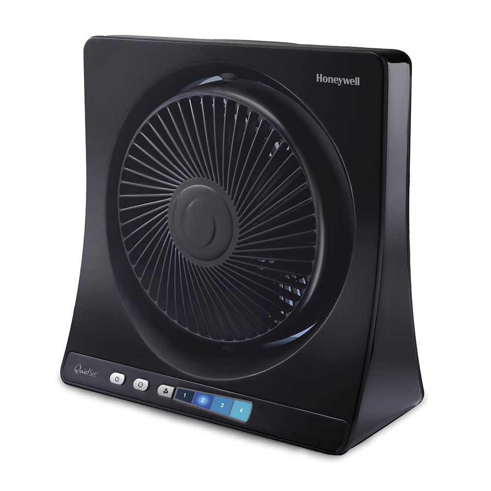 Honeywell HYF260E QuietSet Tower Fan 83cm – 5 Speeds, 80° Oscillation, 30W, Timer, Remote Control, White