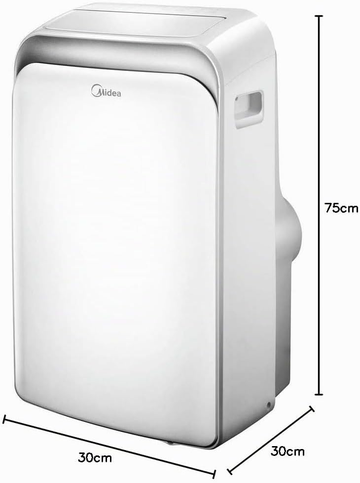 Midea Mobile 35C Portable Air Conditioner 12.000 BTU – 3-in-1, 3,5kW, Energy Class A, 41m², Remote Control, White