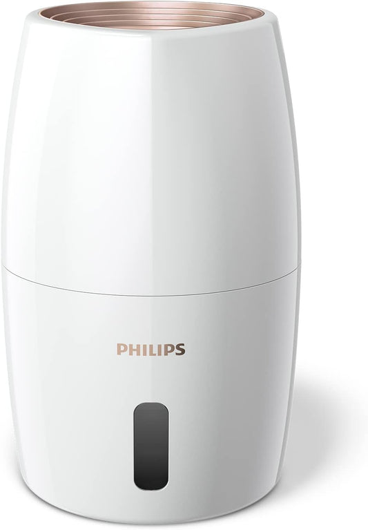 Philips HU2716/10 2000 Series Humidifier 2L – 99% bakterienreduziert, 32m², 360°, 3 Speeds, Sleep Mode, White