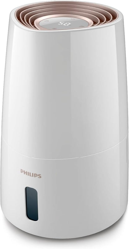 Philips HU3916/10 3000 Series Humidifier 3L – 99% bakterienreduziert, 45m², 360°, 20h, 9h Timer, White