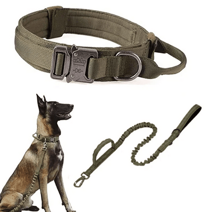 Tactical Dog Collar And Leash Set For Large Dogs