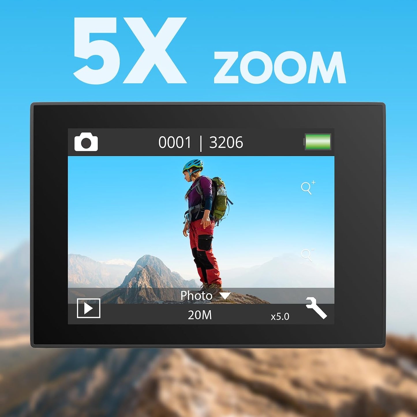AKASO EK7000 Pro Action Camera 4K/30fps – 20MP, EIS, 40m wasserdicht, 2" IPS Touchscreen, Black