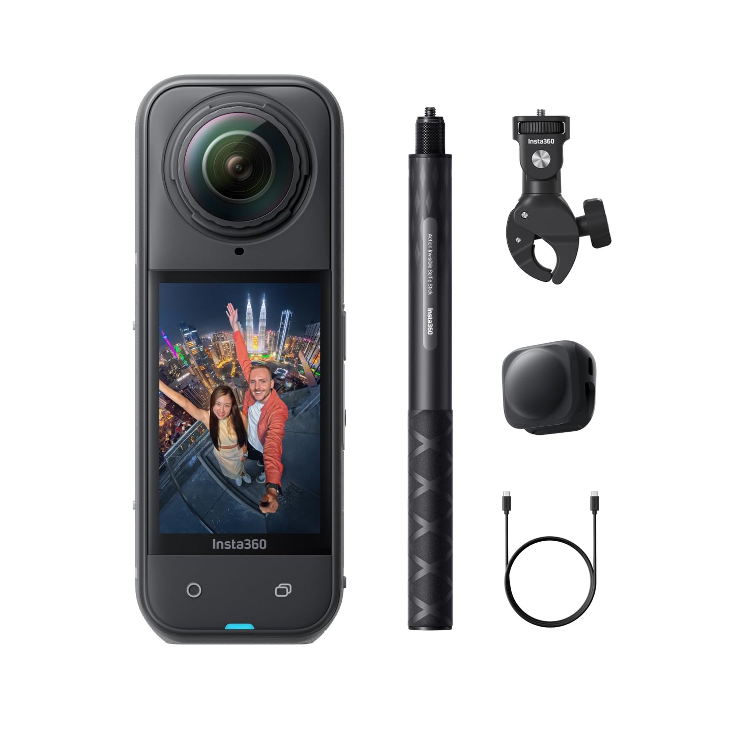 Insta360 X5 Essentials Bundle 360°-Kamera 8K – 2x 1/1.28" Sensor, FlowState, 15m wasserdicht, Black