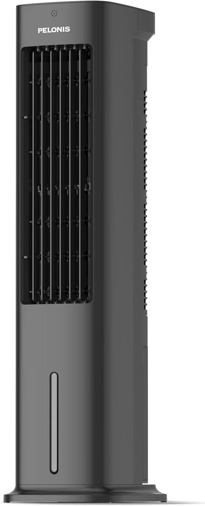 Pelonis PFC50A4AWGBDE 3-in-1 Air Cooler 5L – Evaporative, Cooling Pads, 55W, 330m³/h, 7h Timer, Black