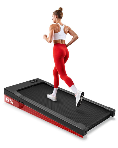 Superun WP06 Treadmill 6% Tilt – 16,8 km/h, 136kg, 2,5 PS, KI-Training, App, 40x90cm, Black