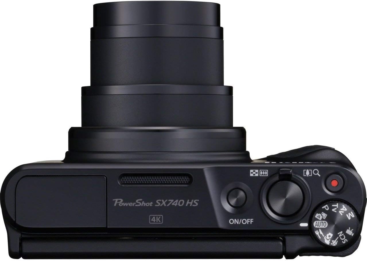 Canon PowerShot SX740 HS Compact Camera – 40x Zoom, 4K, 20,3MP, WiFi, DIGIC 8, Black