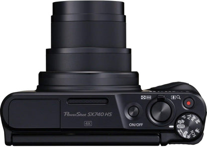 Canon PowerShot SX740 HS Compact Camera – 40x Zoom, 4K, 20,3MP, WiFi, DIGIC 8, Black