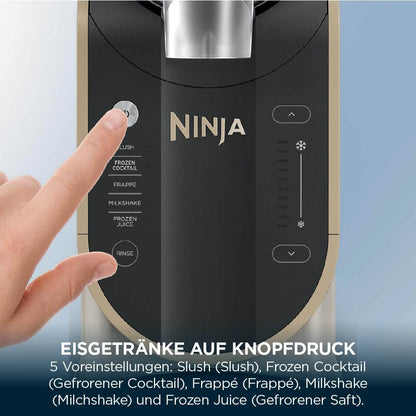 Ninja SLUSHi Slush Machine 1,9L Stone Gold | 5 Programmes | Frozen Drinks at Home