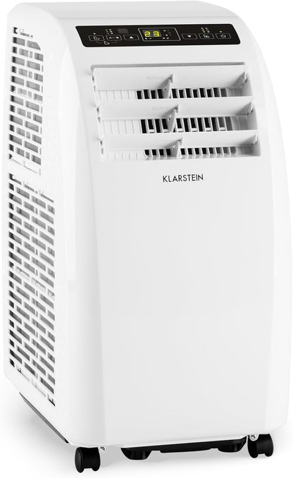 Klarstein Metrobreeze Rom Portable Air Conditioner 10.000 BTU – 4-in-1, R290, Energy Class A+, SEER 12, 3kW, Remote Control, White