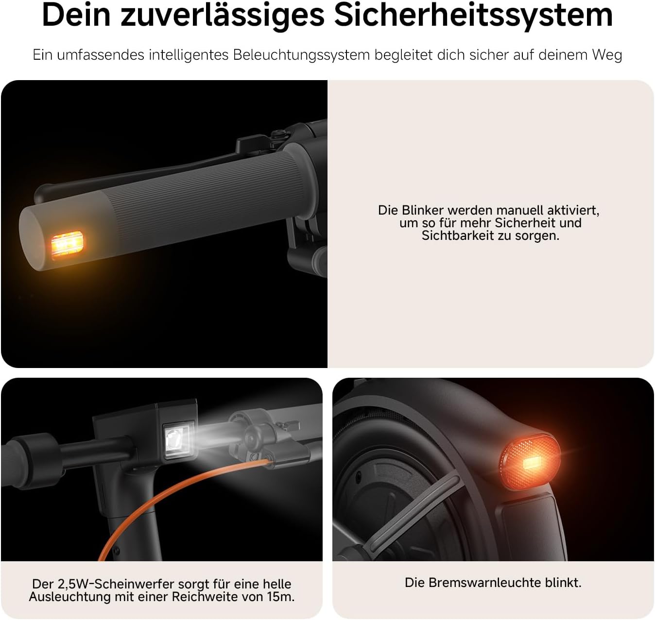 Xiaomi Electric Scooter 6 Lite E-Scooter with ABE, Up to 25 km Range, 300 W Motor, 10 Zoll Pneumatic Tyres, Dual Front Suspension, Foldable, Anthracite