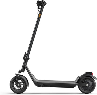 NIU KQi100P E-Scooter with ABE, Up to 29 km Range, 300 W Motor, 10 Zoll Pneumatic Tyres, hydraulische Front Suspension, App Control, Anthracite/Black