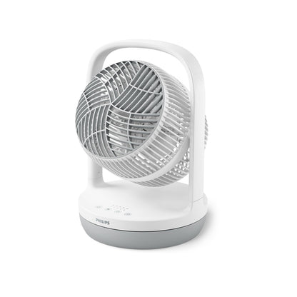 Philips CX3050/01 SilentWings Table Fan – 23dB, 738m³/h, 90° Oscillation, 180° Tilt, 3 Speeds, Black