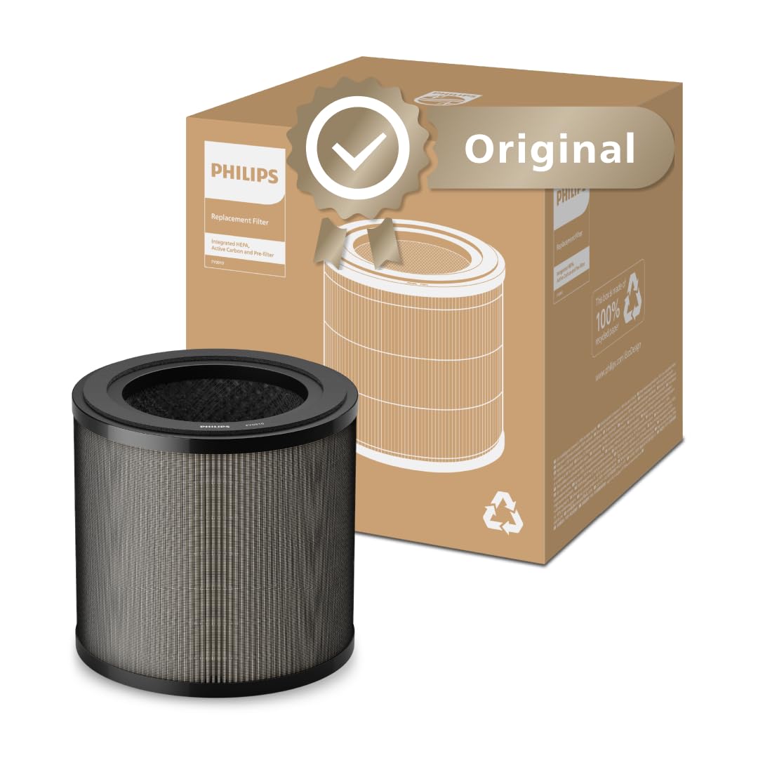 Philips AC0950/10 Air Purifier 65m² – HEPA+Aktivkohle, 99,97%, ECARF, 20,5dB, 23W, App, White