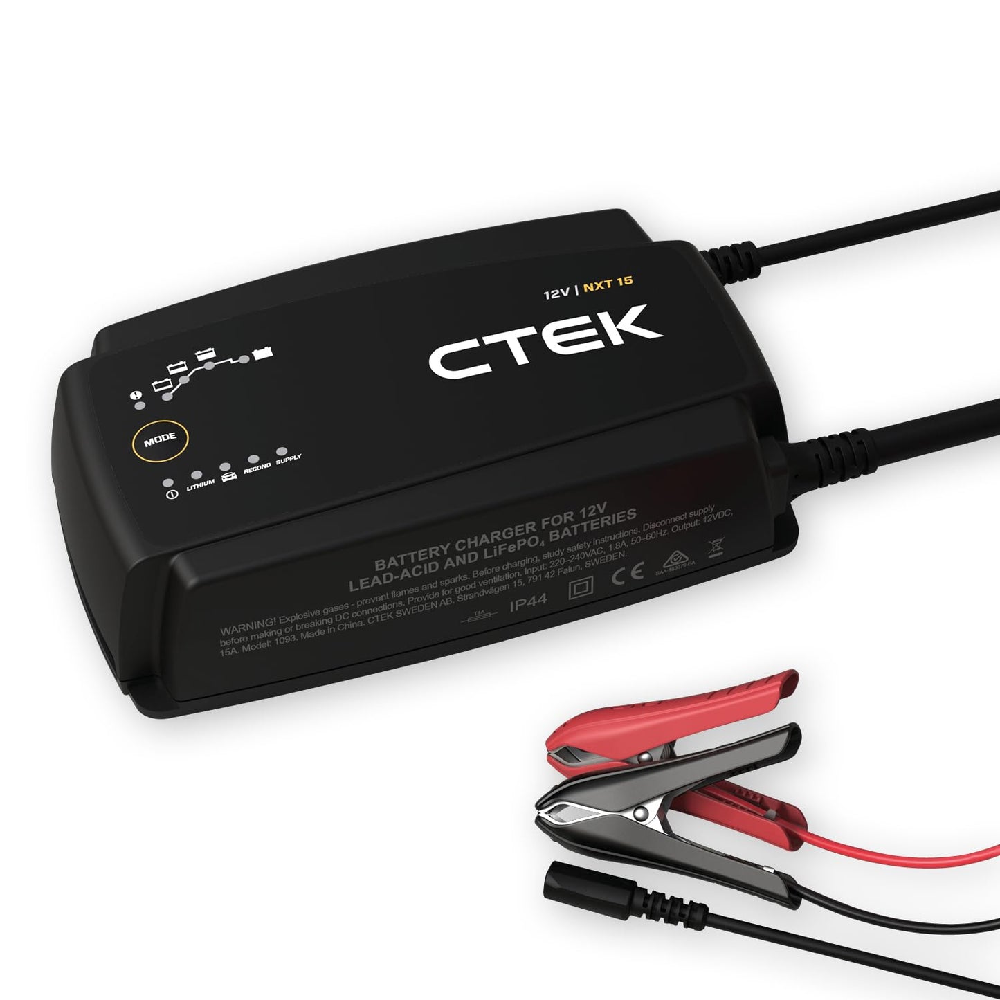 CTEK 40-659 Battery Charger 12V 5A – LiFePO4 & Blei, Desulfatierung, AGM, Temperaturkompensation