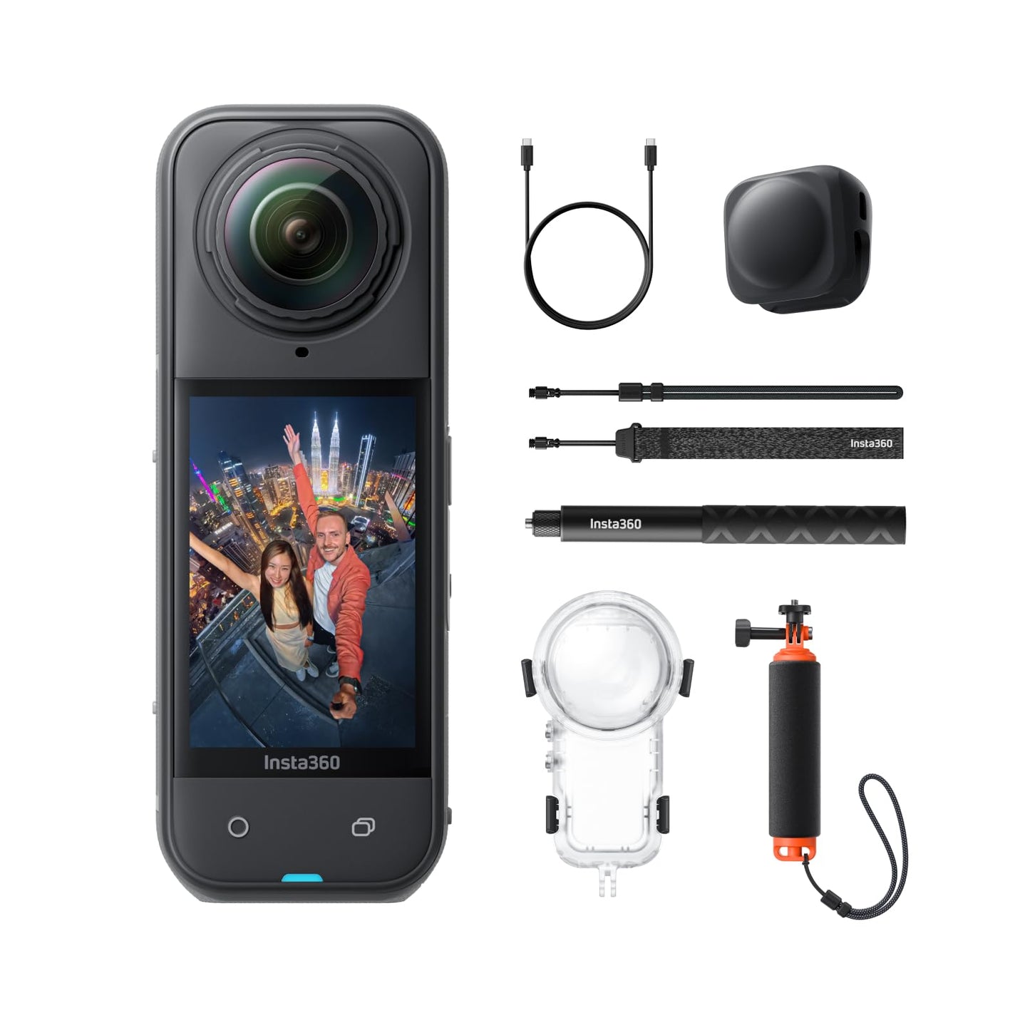 Insta360 X5 Essentials Bundle 360°-Kamera 8K – 2x 1/1.28" Sensor, FlowState, 15m wasserdicht, Black
