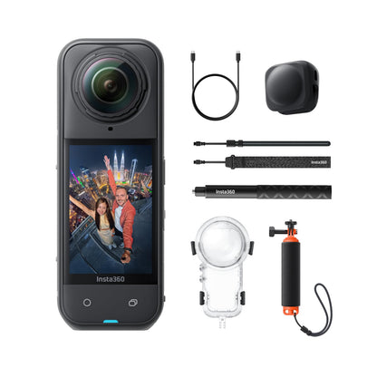 Insta360 X5 Essentials Bundle 360°-Kamera 8K – 2x 1/1.28" Sensor, FlowState, 15m wasserdicht, Black