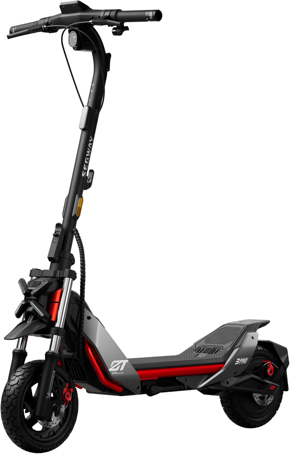 Segway-Ninebot ZT3 Pro D E-Scooter, Up to 70 km Range, 11 Zoll Off-Road Tyres, Full Suspension, Flash Charge, Apple Find My, Foldable, Black