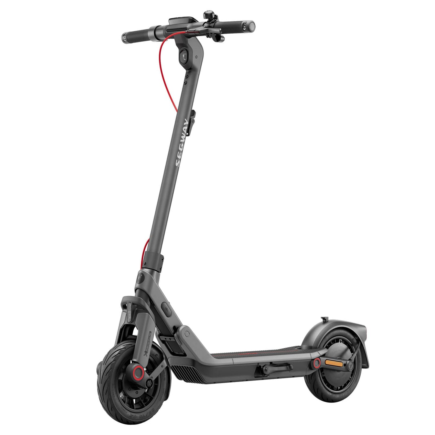 Segway-Ninebot E2 Pro D E-Scooter, 20 km/h, Up to 35 km Range, 275 Wh Battery, 10 Zoll Tubeless Pneumatic Tyres, TCS, Dual Braking System, LED Display, Foldable, Black