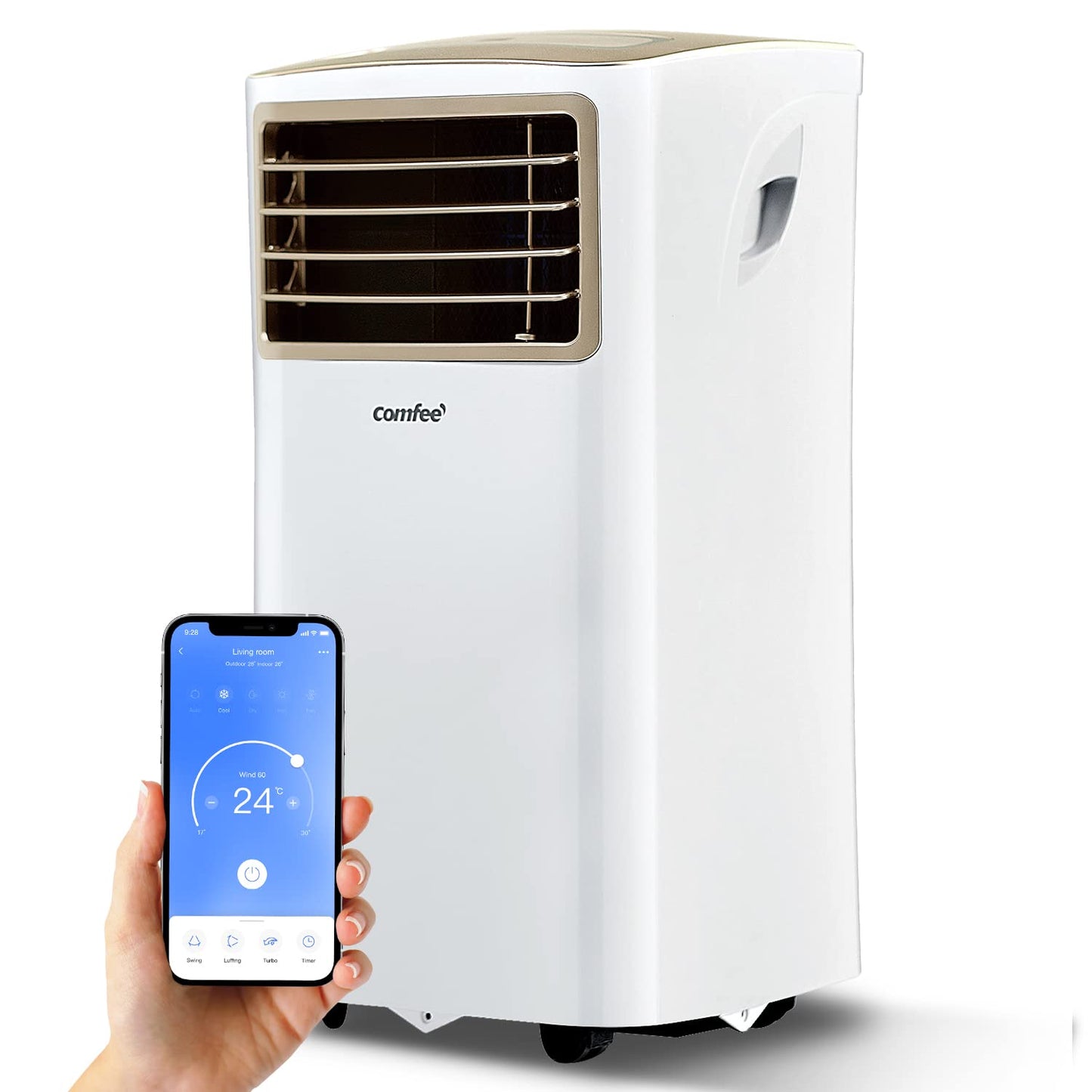COMFEE MPPH-09CRN7 Portable Air Conditioner 9.000 BTU – 3-in-1, R290, Energy Class A, 31m², Remote Control, White
