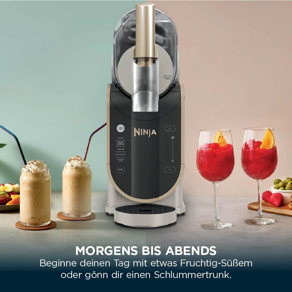 Ninja SLUSHi Slush Machine 1,9L Stone Gold | 5 Programmes | Frozen Drinks at Home