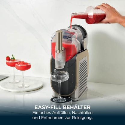 Ninja SLUSHi Slush Machine 1,9L Stone Gold | 5 Programmes | Frozen Drinks at Home