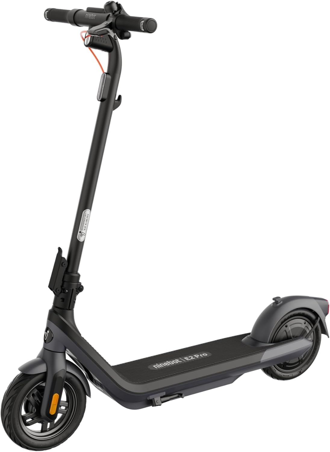 Segway-Ninebot E2 Pro D E-Scooter, 20 km/h, Up to 35 km Range, 275 Wh Battery, 10 Zoll Tubeless Pneumatic Tyres, TCS, Dual Braking System, LED Display, Foldable, Black